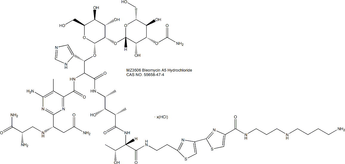 Bleomycin A5 盐酸平阳霉素 DNA损伤
