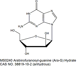 Arabinofuranosyl-guanine  阿糖鸟苷水合物