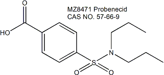 Probenecid 丙磺舒  有机阴离子转运体OATs