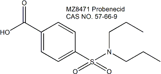 Probenecid 丙磺舒 有机阴离子转运体OATs