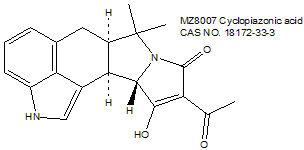 Cyclopiazonic acid 环匹阿尼酸