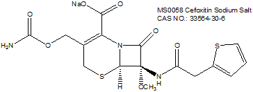 Cefoxitin Sodium Salt 头孢西丁钠 抗生素